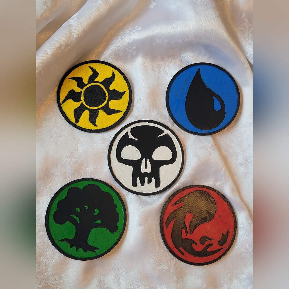 🌹Buy 1 Get 1 Free🌹 3d Handpainted Magic The Gathering Coaster Set